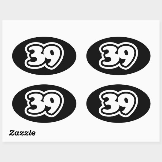 39スラング日本の三級楕円シール 楕円形シール (シート)