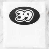 39スラング日本の三級楕円シール 楕円形シール (バッグ)