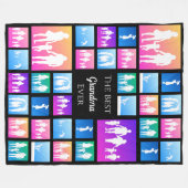 39フォトパーソナライズされたコラージュテンプレートギフト フリースブランケット (正面(横))