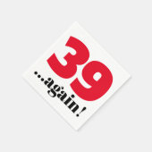 39再び誕生祝い スタンダードカクテルナプキン (角)