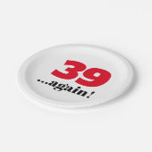 39再び誕生祝い ペーパープレート (アングル)