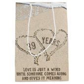 39周年記念ビーチハート中抱き枕 ミディアムペーパーバッグ (正面)