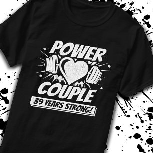 39周年記念フィットネスカップル39年 Tシャツ