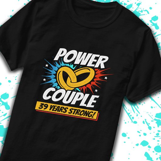 39周年記念結婚したカップル39歳 Tシャツ