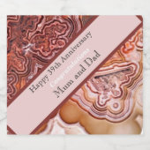 39周年記念結婚館カード スパークリングワインラベル (シングルラベル)