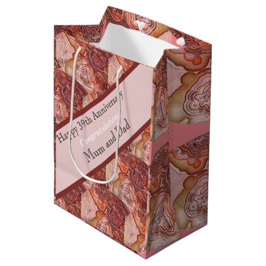 39周年記念結婚館カード ミディアムペーパーバッグ (正面アングル)