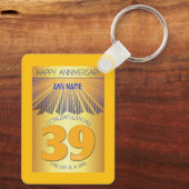 39年間の節酒記念日 ゴールデンレイ12ステップ キーホルダー (裏面)
