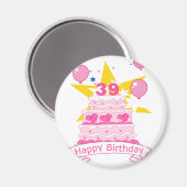 39歳お誕生日ケーキ マグネット (正面/裏面)