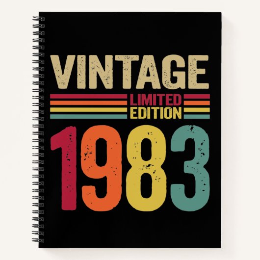 39歳のギフトヴィンテージ1983 39誕生日ギフト ノートブック (正面)