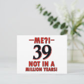 39歳のデザイン ポストカード (スタンド正面)