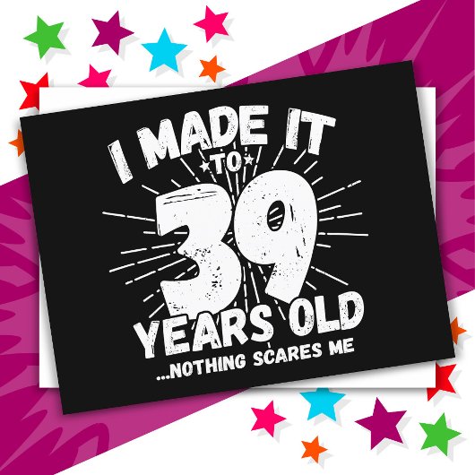 39歳の皮肉なミーム 面白い39歳の誕生日 ポストカード