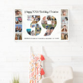 39歳の誕生日パーティーナンバー39フォトコラージュ 横断幕 (インサイチュ)