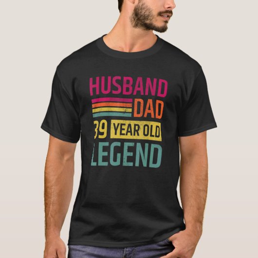 39歳の誕生日男性へが現在39歳 Tシャツ (正面)