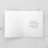 39歳の誕生日～アールデコ調の見た目「39」と名前 カード (内部)