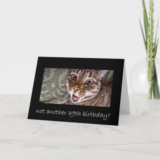 39歳の誕生日 カード (正面)