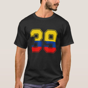 39歳の誕生日 コロンビア 39歳 おめでとう 39番 Tシャツ