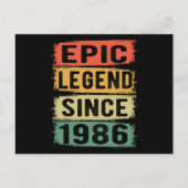 39歳の誕生日 1986 エピックレジェンド 39歳の誕生日 ポストカード (正面)