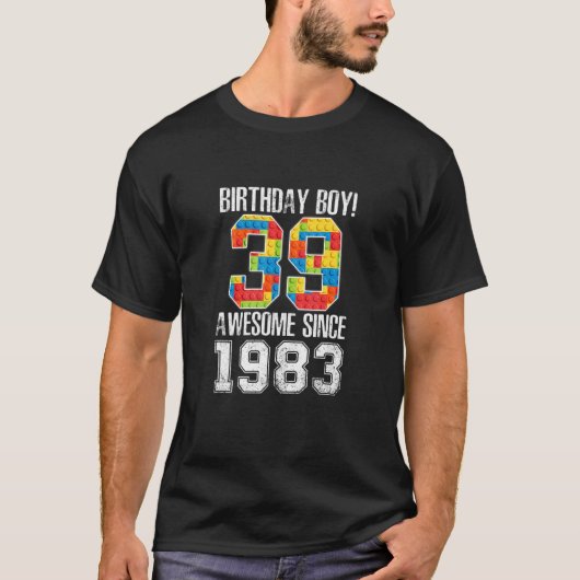 39歳ブロック建物素晴らし1983 39thバート tシャツ (正面)