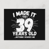 39歳皮肉なミーム面白い39歳の誕生日 ポストカード (正面)