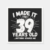 39歳皮肉ミームおもしろい39誕生日 スタンダードカクテルナプキン (正面)