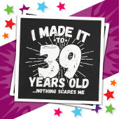 39歳皮肉ミームおもしろい39誕生日 スタンダードカクテルナプキン