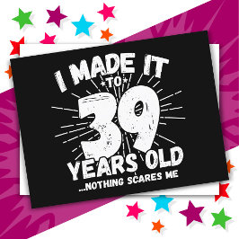 39歳皮肉屋さんの面白いミーム 誕生日おめでとう39歳 ポストカード