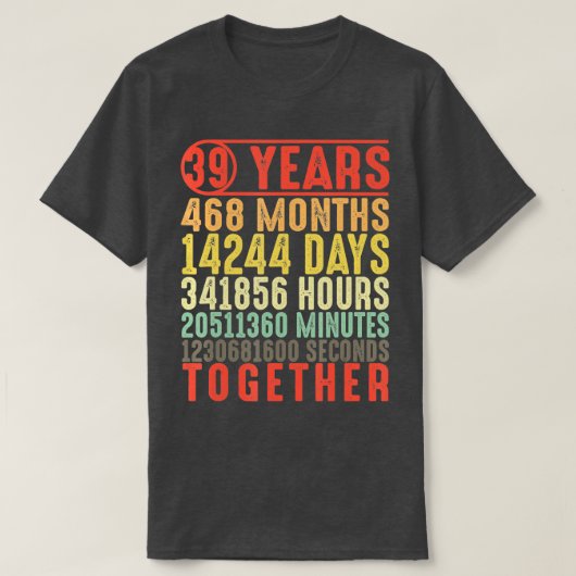39歳結婚39周年の贈り物 Tシャツ