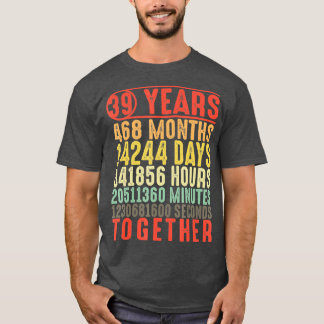 39歳結婚39周年の贈り物 Tシャツ