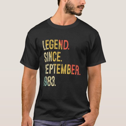 39歳9月から39誕生日の伝説 Tシャツ (正面)