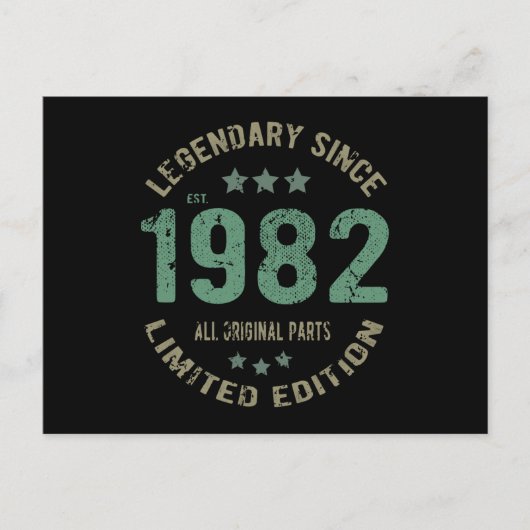 39歳 誕生日伝説 39回目の誕生日 ポストカード (正面)