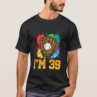 39歳 野球グローブ 野球選手 39歳 Tシャツ