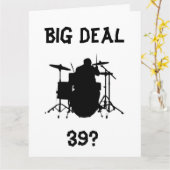 **39番目の誕生日はそれほど悪くない** カード (黄色い花)