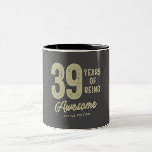 39素晴らし歳誕生日 ツートーンマグカップ