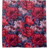 #39花柄 シャワーカーテン (正面)