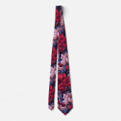 #39花柄 ネクタイ (裏面)