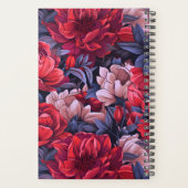 #39花柄 プランナー手帳 (裏面)