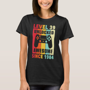 39誕生日シャツ39歳レベル39ロック解除 Tシャツ