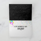 39誕生日ネオンサインオンブリック壁 カード (内部)