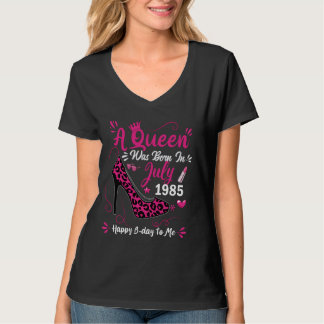 39誕生日ハイヒールAクイーンが7生まれ月1日に誕生 Tシャツ