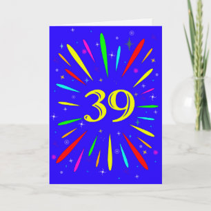 39誕生日爆破カード カード