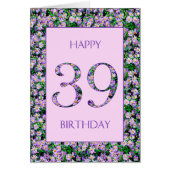 39誕生日紫デイジー (正面)