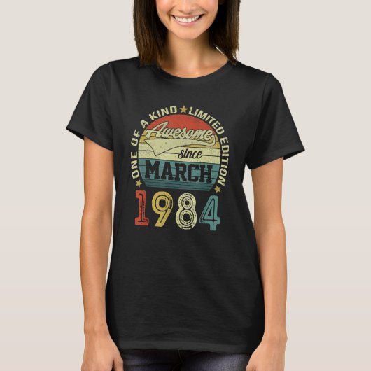 39誕生日3月以来39素晴らし歳 Tシャツ (正面)