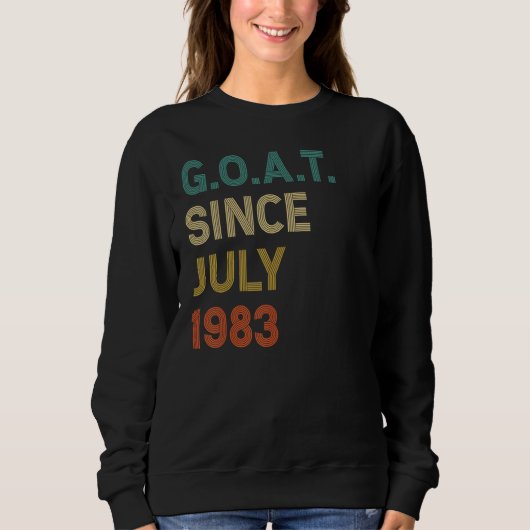 39誕生日39歳ヤギ1983年7月以来 スウェットシャツ (正面)