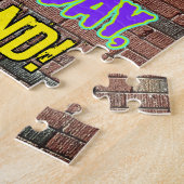 39誕生日~おもしろい、アーバングラフィティインスパイアルック ジグソーパズル (側面)