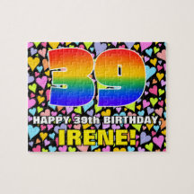 39誕生日—おもしろい、愛するハートシェイプ+「39」