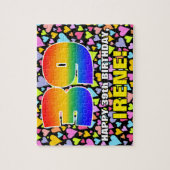 39誕生日—おもしろい、愛するハートシェイプ+「39」 ジグソーパズル (縦)