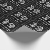 39誕生日:アールデコインスパイア「39」と名前 ラッピングペーパー (角)