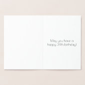 39誕生日:インスパイアアールデコ「39」と名前 箔カード (内部)