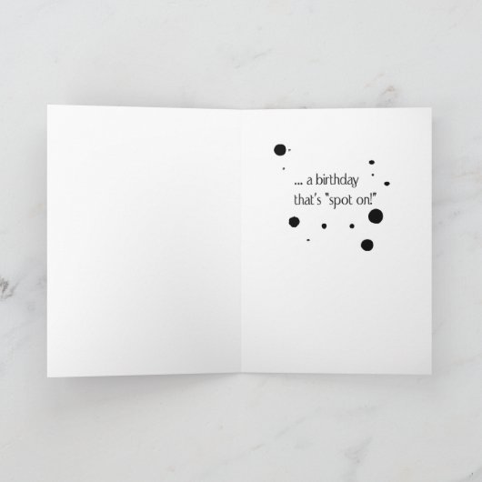 3919 Dalmation犬および猫のおもしろいな誕生日 カード (内部)