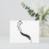 3947367_15653147_feder_voegel_orig.png ポストカード (スタンド正面)